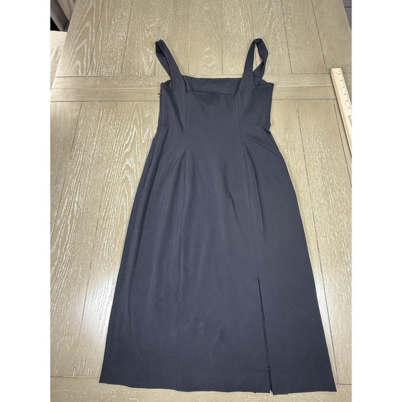 French Connection Black Dress size 4 Sheath Pencil Square Neck Knee Length - Picture 7 of 11